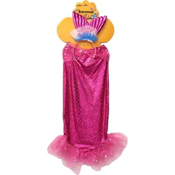 Karnevalový kostým Wiky Dětský kostým - mořská panna růžová L