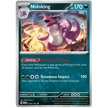 Sběratelská karetní hra Pokémon TCG Nidoking 034/165 - Holo
