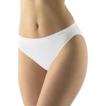 Kalhotky Dámské klasické kalhotky bamboo s užším bokem 00037P bílé vel.S/M- Gina