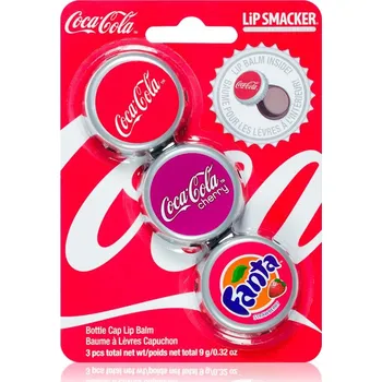 Péče o rty Lip Smacker Coca Cola balzám na rty 5 ks vůně Original, Cherry & Fanta 9 g