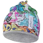 Little Angel Čepice podšitá Outlast® - graffiti/šedý melír Velikost čepic: 3 | 42-44 cm