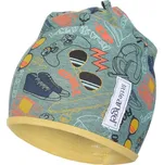 Little Angel Čepice podšitá Outlast® - zelená games/oliva Velikost čepic: 1 | 36-38 cm