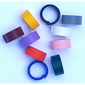 Kroužky páskové spirálové Ø9/10mm červená