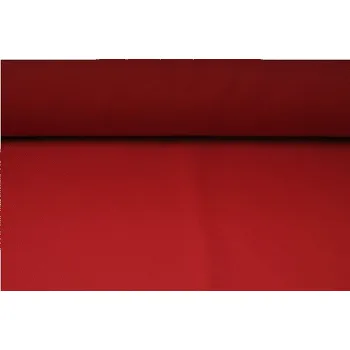 Kepr, montérkovina, pevná textilie, středně červená, látky, metráž