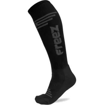 Pánské ponožky Sportovní podkolenky FREEZ QUEEN-2 LONG SOCKS BLACK-GREY 35-38