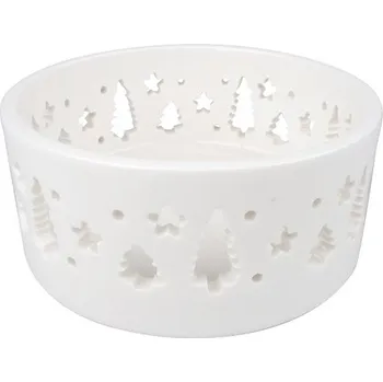Svícen Svícen porcelánový stromky 5 cm