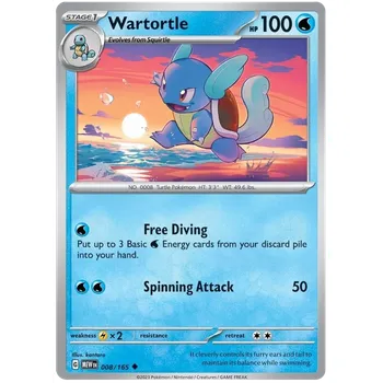 Karetní hra Pokémon TCG Wartortle 008/165