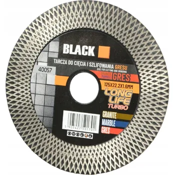 Příslušenství k brusce Black Diamantový kotouč pro broušení kamene 125mm 40057