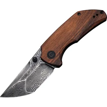 kapesní nůž Zavírací nůž Civivi Thug 2 Damascus Tanto Wood