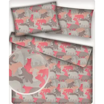 Bavlněná látka, metráž. Medvidci na Šedém