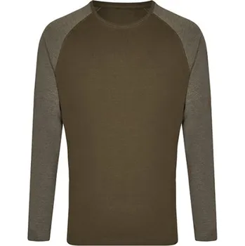 Miners mate Unisex triko s dlouhým rukávem MY210 Olive-Heather Olive XS