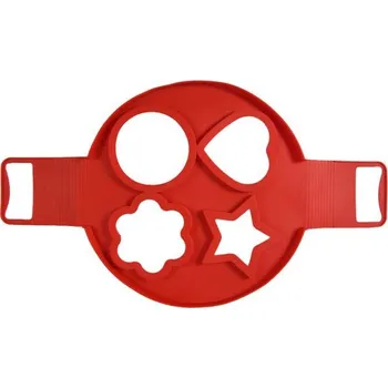 Forma na pečení Silikonová forma na lívance | forma na sázená vejce - čtyřmístná - Květ