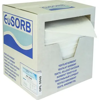 Sorbent HAPPY END Olejové sorpční rohože, lehké, STANDARD, 50 × 40 cm,perf.,antistat.,200 ks - OPLPA 5040