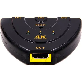 Video kabel HDMI rozdělovač 4K 3D pro DVD, Xbox a PS3/PS4