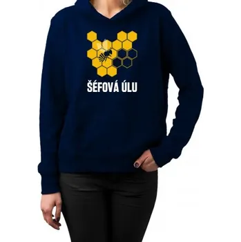 Žertovný předmět Šéfová úlu - dámská mikina s potiskem- Tričkový.cz