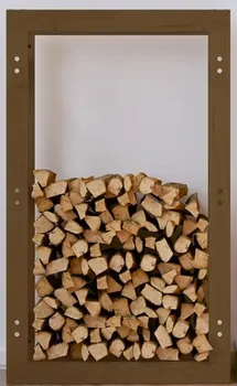Dřevník Stojan na dřevo z masivní borovice 60 x 25 x 100 cm medově hnědý 