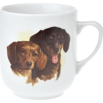 Český porcelán, Dubí Hrnek Trojka dvojice pejsků dekor č. 2 - 300 ml