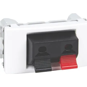 Elektrická zásuvka Schneider Electric MGU3.487.18 Unica - Svorky pro připojení reproduktorů, 1 modul, Polar