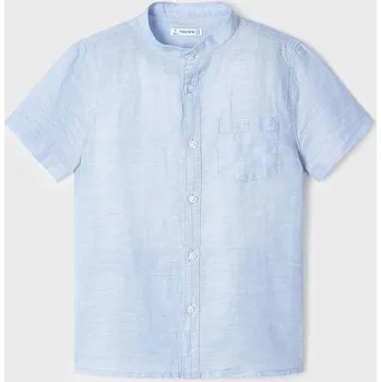 Chlapecká košile Mayoral chlapecká lněná košile s mao límečkem 3161 - 062 Velikost: 104 Len