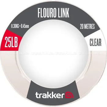 Trakker Products Návazcový vlasec - Fluoro Link 25lb, 11,30kg, 0,45mm, 20m