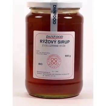 Sirup DANFOOD Rýžový bio sirup z celozrnné rýže 900g