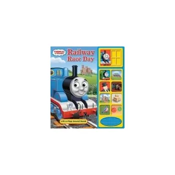 První čtění Thomas & Friends: Railway Race Day Lift-a-Flap Sound Book - PI Kids