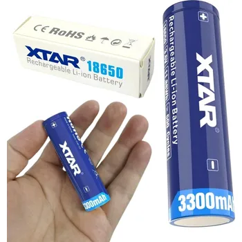 Článková baterie Baterie 18650 Li-Ion 3,6 V Xtar 3300 mAh (1 ks) s ochranou