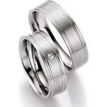 Snubní prsteny titan přírodní diamant 0.030 ct T716B