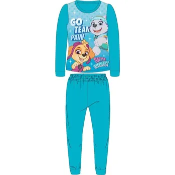 Dívčí pyžamo E PLUS M Dívčí pyžamo TLAPKOVÁ PATROLA 52041960 - polar fleece/tyrkysové Velikost: 128
