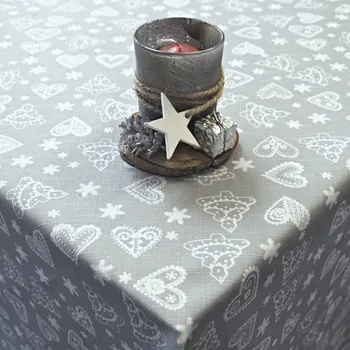 ubrus Vánoční ubrusy - Perníky - šedé 38x120