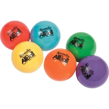Dětský míč Spordas ALL Ball SET 6 ks barevných gumových míčků 7,6 cm
