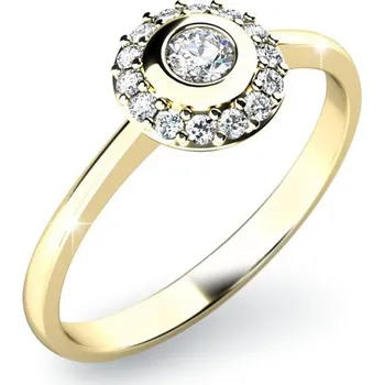 Prsten Zásnubní prsten bílé zlato 585/1000 přírodní diamant 0.159 ct G/SI ZP-10799D-ZL velikost 60