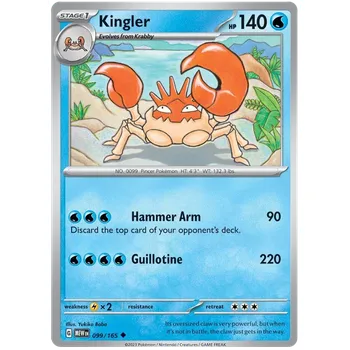Sběratelská karetní hra Pokémon TCG Kingler 099/165