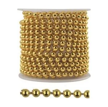 Řetízek Dekorační řetízek zlatý plastový 3m