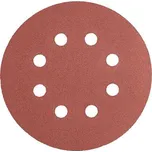 GRAPHITE brusný papír 125mm, 8 děr, K40, balení 5ks, 55H939