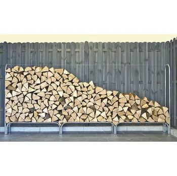 Limes - stojan na palivové dřevo s variabilní výškou - SDV 331, (347 x 25 x 156-222 cm)