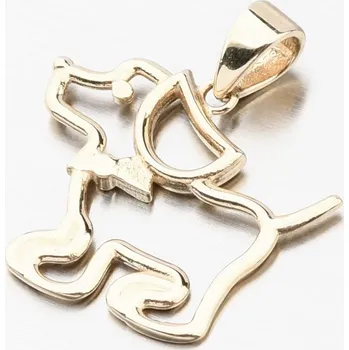 Přívěsek Přívěsek žluté zlato 585 pes 13-399