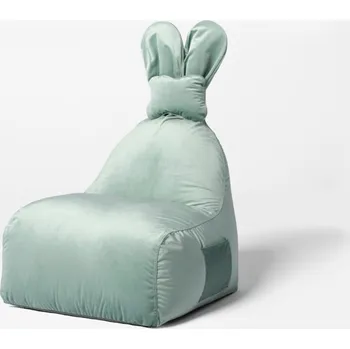 Sedací pytel Sedací vak The Brooklyn Kids FUNNY BUNNY VELVET BR-9690 mátový