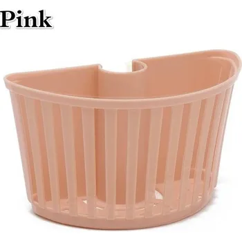 Košík do koupelny | držák na houbičku - Růžový
