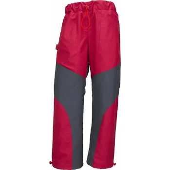 Dětské kalhoty Fantom outdoorové s podšívkou KAL 0502 šedá a červená 2023 Velikost: 104, Barva: červená