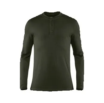Fjällräven Singi Merino Henley Men Deep Forest zelená L