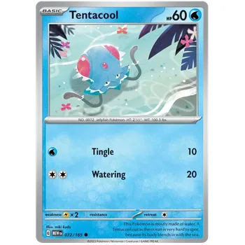 Karetní hra Pokémon TCG Tentacool 072/165