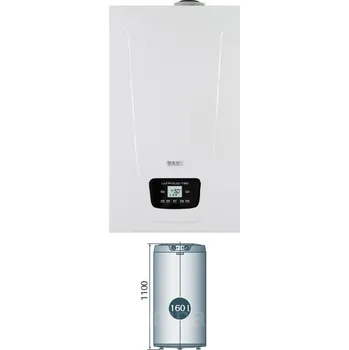 Kotel Sestava BAXI Luna Duo-Tec E 1.24 + zásobník 160l SES0563E + 3 roky záruka