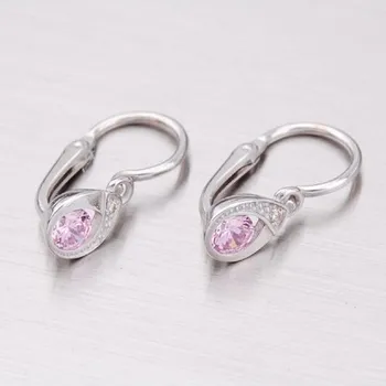 Náušnice Dětské náušničky bílé zlato 585 zirkon 52DN-1898BR