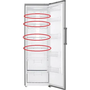 police Originální 1.,2.,3.,4 police z vrchu v chladničce - pravá část LG AHT73754316