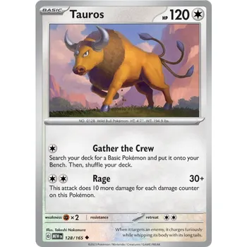 Karetní hra Pokémon TCG Tauros 128/165