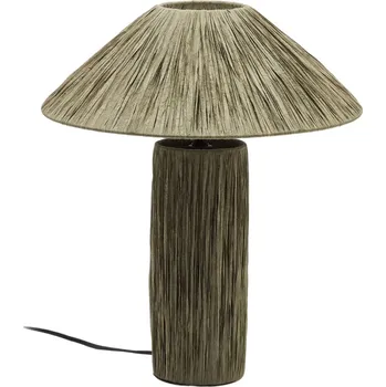 Lampička Zelená stolní lampa Kave Home Samse