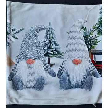 Povlak na dekorativní polštářek Povlak na polštářek vánoční Skřítci dva