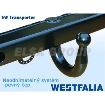 Autodíl Tažné zařízení Volkswagen Transporter/Multivan 2009-2015 (T5) , pevně svařený, Westfalia