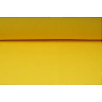 Kepr, montérkovina, pevná textilie, světle žlutá, látky, metráž